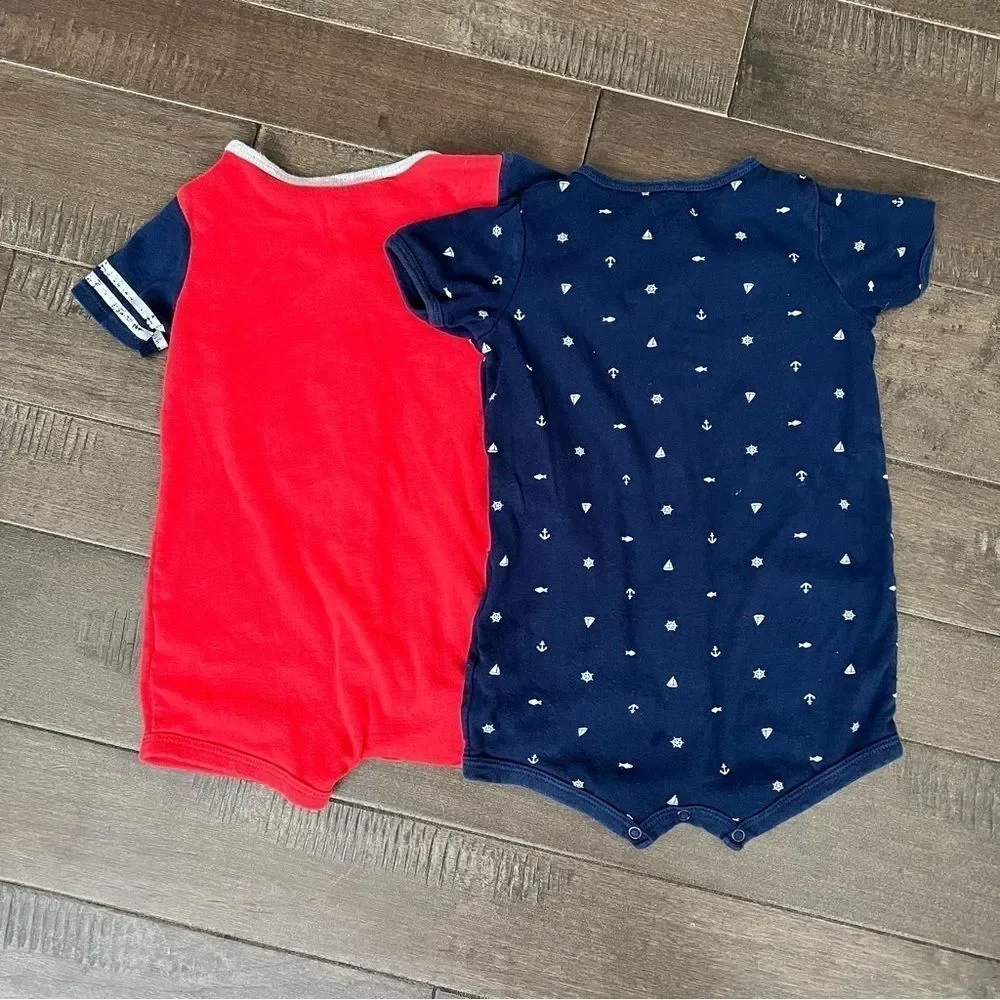 CARTER’S Toddler Romper One Piece Outfits Unisex 24M Beach Pirate